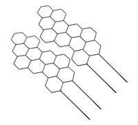 ADOCARN 2pièces Tuteur pour Plantes Grimpantes Intérieur Support Métallique Forme de Nid Abeille pour Fleurs et Vignes Lot de Treillis pour Pot de Plante
