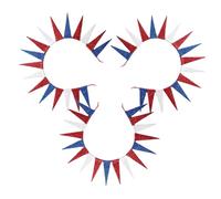 ADOCARN 3 Pièces Lot De Bandeaux Décoratifs Pour Jour De L'indépendance Motif Couronne Pour Célébrations Du Memorial Day Et Du Juillet