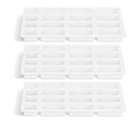 ADOCARN 3 Pièces Moule à Mini-Briques en Silicone Lot de 3 Pièces, Outil de Construction de Décors pour Table à Sable, Fabrication de Briques Paysagères Miniatures, pour