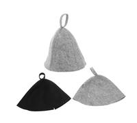 ADOCARN 3pièces Bonnet De Sauna Feutre Chapeau Traditionnel Russe Pour Et Femmes Capuchon Absorbant Et Séchant Rapidement Pour Cheveux Pour Sauna Et Salle De Vapeur à