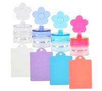 ADOCARN 4 Ensembles Autocollants Trousse à Ongles Afficher Pochoirs à Ongles De Manucure De Salon Coupe-ongles Estampillage Gel De Construction D'ongles à Ongles Plastique