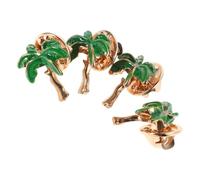 ADOCARN 4 Pièces Broches Vintage Palmier pour Épingles à Scarf Accessoires Tropicaux pour Cosplay Bijoux Amusants pour Vêtements Style Hawaïen