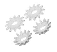 ADOCARN 4 Pièces Kit de Réparation pour Cric Hydraulique Horizontal en Fer Argenté Roue Dentée, Haute Résistance, Compatible pour Entretien et Réparation Automobile