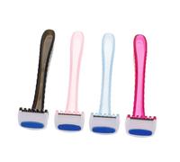 ADOCARN 4 Pièces Rasoir Manuel Compact Épilateur Doux pour Peau Sensible Mini Tondeuse Corps et Visage Portable Outil Épilation Rapide