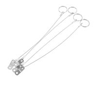 ADOCARN 4pcs Câbles de Sécurité en Acier Inoxydable avec Goupilles à Libération Rapide, Résistance Marine, Installation Facile pour Applications Bateau et Protection la Perte