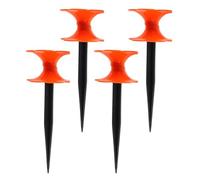 ADOCARN 4pcs Piquets D'irrigation en PP roulettes pour Guide de Tuyau D'arrosage, Fonction Directionnelle, Support Solide pour Jardin Extérieur et Espaces Verts