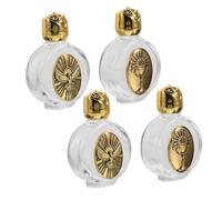 ADOCARN 4pièces Bouteilles Embossées pour Eau Bénite Récipients Religieux Portables pour Événements Spirituels Décoration Église Et De Baptême