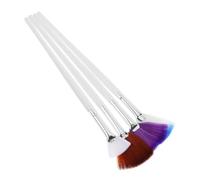 ADOCARN 4pièces Brosses Éventail Pour Application De Masque Facial De Pinceaux Doux Pour Soins Peau Et Maquillage à Domicile