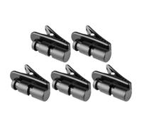 ADOCARN 5 Pièces Lot de Clips pour Câble de Casque Audio en Abs et PC Noir, Pinces Pratiques pour Attacher Câbles, Adaptées aux Performances sur Scène et Usage Intérieur