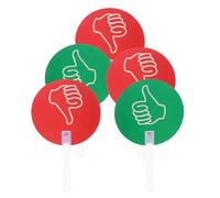 ADOCARN 5 pièces Pagaies de Vote Haut et Bas Plastique pour Activités Scolaires Pédagogiques Signes Oui Non pour Enseignants et Jeux Participatifs Classe