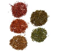 ADOCARN 5 sachets de Feuilles d'automne Miniatures : Mini-Feuilles d'automne artificielles - Petites décorations pour Maison de poupée, Jardin de fées, Micro-aménagement paysager