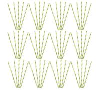 ADOCARN 50 Bâtonnets de Barbe à Papa en Papier Vert Clair 10x300mm Jetables pour Machines à Barbe à Papa, Accessoires pour Fêtes Foraines et Carnavals