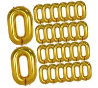 ADOCARN 50 pièces Guirlande Ballons Dorés Aluminium Chaîne Ballons Décoration Anniversaire Fête Années Accessoires Festifs Légers et Réutilisables