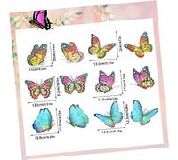ADOCARN 6 Paires Stickers Fenêtre Collision Magnétiques Décoratifs Diy pour Porte Moustiquaire Résistants Durable