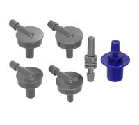 ADOCARN 6 Pièces Adaptateurs de Connecteur Universels pour Tensiomètre Électronique, Installation Simple, Transmission Stable des Données en Abs, Diamètre Droit 5/11mm, Diamètre Courbé