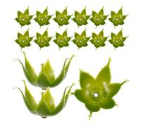 ADOCARN 60 Pièces Accessoires de Bouquet en Plastique Vert pour Fleurs Artificielles, Base Stable pour Bouquet de Roses DIY pour Mariages et Fêtes