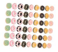 ADOCARN 60pièces Breloque Forme De Donut Décoration Pour Coque De Téléphone Kit Diy De Breloques Artisanales Ornements Délicats Pour Customisation