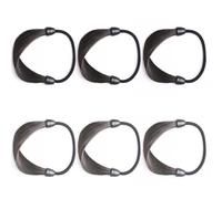 ADOCARN 6pièces Élastiques à Cheveux pour Queue de Cheval Accessoires de Coiffure Simples et Élastiques Bandeaux Synthétique Marron et Confortables et Résistants pour Femmes