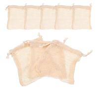 ADOCARN 8 Paquet à Savonnette en Coton et Lin, Filets à Savonnette Mousser et Drainer L'eau, Lot de 8 Pièces, pour Voyager et Nettoyer le Corps Couleur Aléatoire