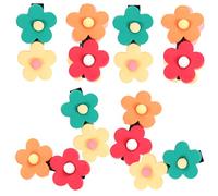 ADOCARN 8 Pièces Petites Pinces à Cheveux Fleurs Colorées pour Filles Clips Décoratifs Adorables pour Denfants