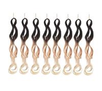 ADOCARN 8pièces Tresses Au Crochet Style Avec Dreadlocks à Trois Brins Extensions De Cheveux Fibres Synthétiques Pour Femme Usage Quotidien Fête