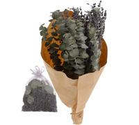 ADOCARN Accessoires pour Bouquet de Lavande Séchée avec Sachet Parfumé Naturel en Fleurs Séchées pour Décoration de Salle de Bain Purifiant L'air et Parfum Naturel