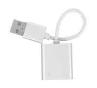 ADOCARN Adaptateur Audio USB pour PC Carte Son de Jeu, Convertisseur Casque et Microphone, Alliage D'aluminium, Plug and Play, Qualité Audio Claire pour Ordinateurs et Smartphones