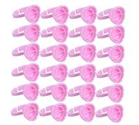 ADOCARN Anneaux D'extension De Cils 100 Pcs Petits Porte-colle Elliptique Rose Accessoires Maquillage Nail Art Tatouage Transportable