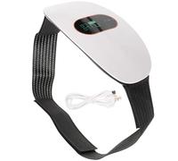 ADOCARN Appareil de Massage Abdominal Électrique Portable Blanc, Ceinture Vibrante Multifonction pour Massage du Ventre, Soulagement Musculaire Graisse Abdominale, Usage Maison et Voyage