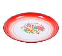 ADOCARN Assiette à Dessert en Émail Style Chinois Motif Traditionnel, Finition Délicate, Décoration Élégante pour Hôtel et Table de Salon