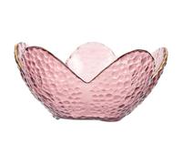 ADOCARN Assiette de Service en Verre Lotus Pourpre Chic, Bol de Rangement pour Desserts, Ne Retient Pas Couleurs, pour Événements et Fêtes D'anniversaire