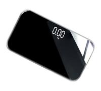 ADOCARN Balance Numérique Portable Rechargeable Pèse Personne Électronique Compact avec Surface Miroir Outil de Pesée Corporel Facile à Utiliser pour Poids