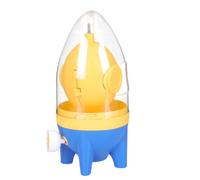 ADOCARN Batteur à Œufs Manuel en Abs Jaune avec Design Mignon, Outil de Mélange pour Blancs et Jaunes D'œufs, Accessoire Cuisine pour Usage Domestique