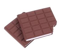 ADOCARN Bloc-notes de Chocolat Parfumé 2pcs Papier Adhésif Fort et Retrait Propre pour Maison et École Couleur Café