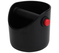 ADOCARN Boîte Knock pour Café Moulu en Abs Noir Accessoire Stable pour Machine à Café Conteneur pour Évacuer Résidus Lors Préparation