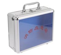 ADOCARN Boîte Métallique en Alliage D'aluminium Argentée Robuste et Multifonctionnelle, Boîte de Rangement Portable pour Outils et Matériel d'urgence Incendie en Extérieur