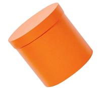 ADOCARN Boîte Ronde Orange en Carton pour Bouquet, Mini Seau à Fleurs pour Compositions, Maintient la Forme, pour Mariages et Baby Showers