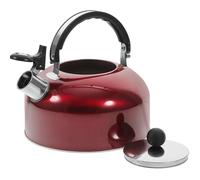ADOCARN Bouilloire Sifflante en Acier Inoxydable 3l Rouge Large Ouverture pour Induction, Théière Hémisphérique Pratique Cuisine Quotidienne Plusieurs styles