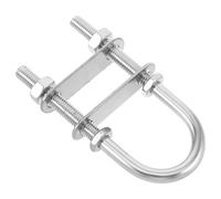 ADOCARN Boulon en U en Acier Inoxydable M10 Anneau d'Arrimage pour Bateau de Plaisance Fixation Robuste Œillet pour Applications Marines et Industrielles