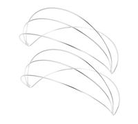 ADOCARN Breloque Couronne Soi-même Lot De 2 Cadres Diy Couronne Pratique 4 Couches Accessoire De Coiffure Serrage-tête Blanc Électrolytique Pour Concours Fêtes