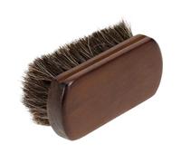 ADOCARN Brosse à Barbe en CRIN de Cheval Manche en Bois, Lisse la Barbe et Élimine Les Poils Superflus, pour Salons de Coiffure et Barbiers