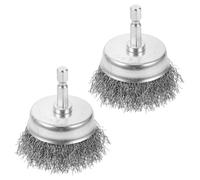 ADOCARN Brosse Métallique pour Perceuse Électrique 2 Pièces à Manche Hexagonal pour Décapage de la Rouille sur Métaux et Polissage en Atelier