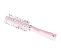 ADOCARN Brosse Ronde pour Cheveux Fins et Bouclés Poignée Abs, Brosse Coiffante Rose pour Brushing et Séchage, pour Femmes et Petites Coiffures
