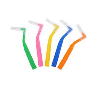 ADOCARN Brosses Interdentaires Coudées Nettoyage Doux et Compact Lot de 5 en Acier Inoxydable et Nylon Hygiène Bucco-dentaire en Voyage ou Activités Extérieures