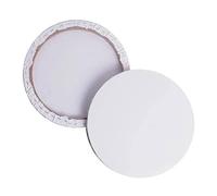 ADOCARN Cadre Rond De Peinture sur Toile en Coton 30 Cm, Toile Tendue d'artiste Blanche, Panneau Rond Épais pour Peinture à l'huile Et Acrylique, Artistes Et Débutants, Atelier DIY Et Création