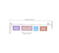 ADOCARN Calendrier Mural à Cartes Retournables Boho pour Salle de Classe Support Robuste Outil Éducatif Interactif pour Écoles et Élémentaires