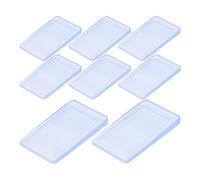 ADOCARN Cales de Nivellement de Meubles en PVC Blanc, Lot de 8, Taille S | Usage Domestique, pour Équipement Cuisine et Cadre de Lit, Stabilise les Bases Irrégulières, Protège les Sols
