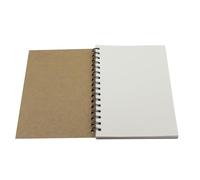 ADOCARN Carnet à Spirale Kraft Vintage A5 pour Prise de Note et Dessin, Pages Robustes Résistantes aux Effacements Répétés, Papier Kraft Naturel, Design Simple pour Étudiants et Garçon