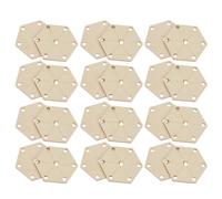ADOCARN Carte de Tissage Facile à Tresser en Bois Hexagonale 7 Trous 24 Pièces pour Débutants et Projets de Tissage Faits Main