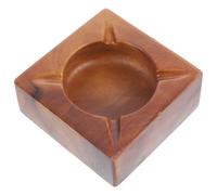 ADOCARN Cendrier en Bois Naturel Grand Format, Cendrier de Table et Bureau, Design Vintage Compact pour Intérieur et Extérieur, Décoration Nordique Fonctionnelle pour Maison et Bureau